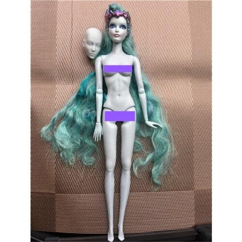 Chines Super Model Doll Body Rooted Hair Practice Make Up 1/6 Princess Doll Heads Body For FR IT Fashion Lady Collection