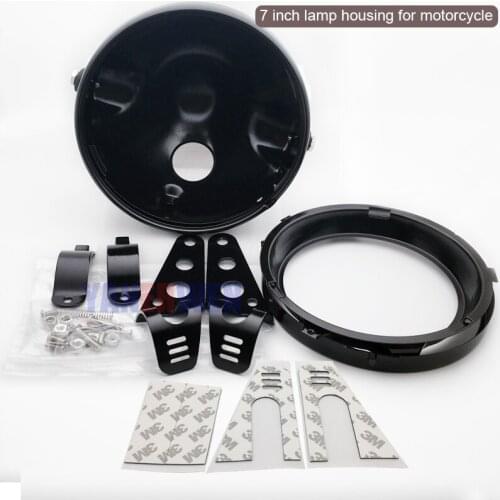 7" 7 Inch Headlight Housing Bucket Motorcycle LED Headlight Bucket Housing Mount Bracket for Motors KAWASAKI Honda Yamaha