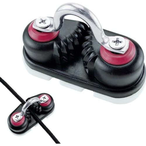 1Pcs Black Anodized Aluminium Cam Cleat Boat Cam Cleats Fairlead Marine Sailing Sailboat Kayak Canoe Dinghy Accessories