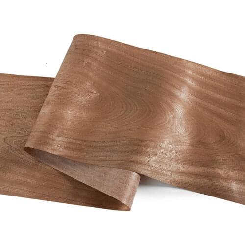 L:2.5Meters Width:500mm Thickness:0.2mm Wide Sapele Pattern Natural Wide Non Stitched Natural Veneer Base Material