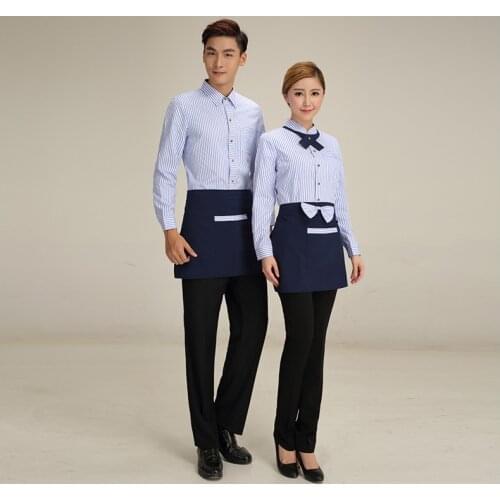 Hotel Summer Uniform Female and man Cleaning Clothes long Sleeved Room Restaurant Property Floor Cleaner Clothing Work Clothes