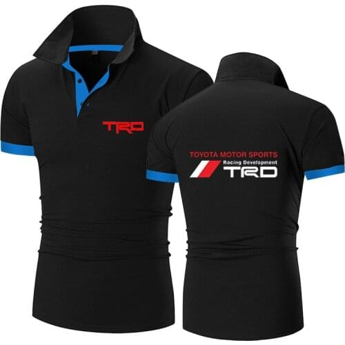2021 Summer New T-shirts Fashion Toyota Motorsport TRD printing Shirts Men Summer Short Sleeves Harajuku outfit Shirts Top