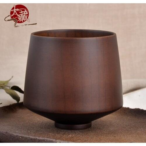 On the shelves export foreign trade original single Zen pointed foot cup export Japanese and Korean whole wooden cup exquisite