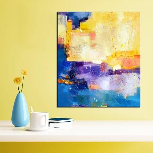 Wall Art Pictures Canvas Colorful Painting Large Abstract Oil Painting for Living Room no Frame Posters and hand Painted