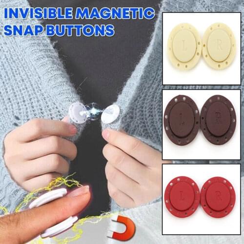 High-Grade Invisible Nylon Magnet Button 1 Pair Buckle Clothing Decoration Handwork Sewing Set DIY Scrapbook Clothing Crafts