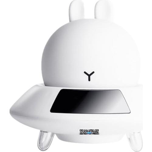 Cute Animals Night Light Digital Alarm Clock USB Charging Night Light with 7 Colorful Light Touching Control Bedside Lamp