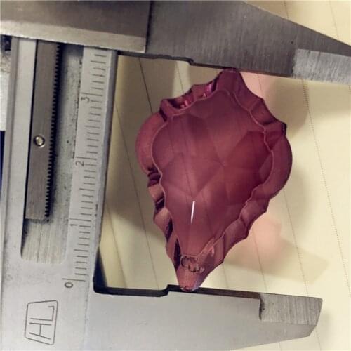 New Arrival ! 80pcs/lot One Hole Amethyst 38mm Crystal Chandelier Hanging Pendants Glass Raingdrop Prism Lamp Curtain Pendants