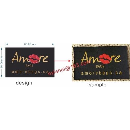 Custom brand clothing labels private logo woven labels and tags 1000pcs/lot