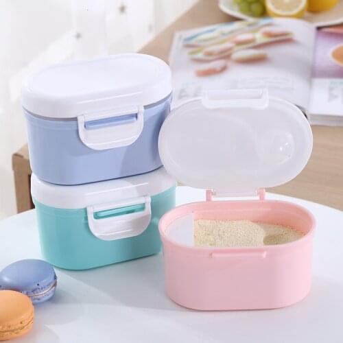 Portable Milk Powder Formula Dispenser Food Container Infant Bean Storage Box For Kids Baby Care Toddler Travel Bottle