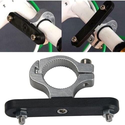 360 degrees Adjustable Bike Kettle Rack Adapter Bicycle Bike Cycling Clamp-on Kettle Holder Rack Water Bottle Cage Mount Adapter