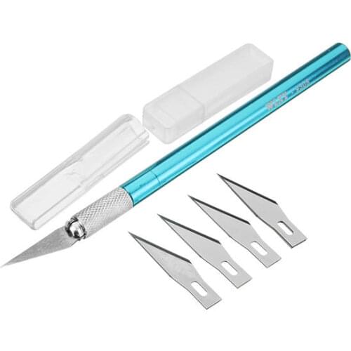 Metal Handle Hobby Cutter Craft With 5pcs Blade Cutting Tool
