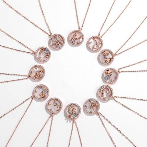 SMILE MORNING Women's Pendants Zodiac Signs