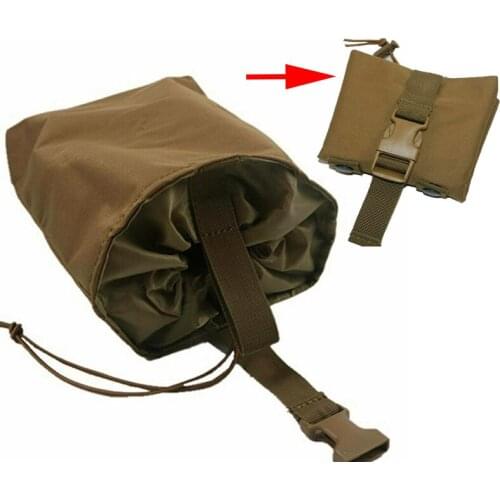 Tactical Folding Magazine Dump Pouch Airsoft Paintball Military Outdoor Hunting Tool Foldable Recovery Mag Nylon Molle Bag