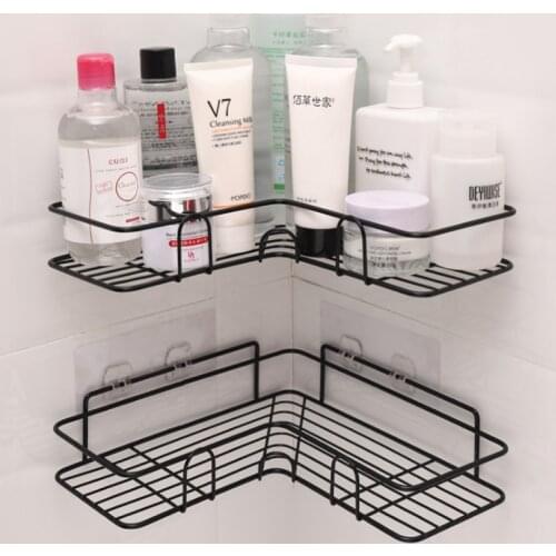Bathroom punch-free corner racks, toilet utensils, iron storage racks, kitchen tripods, bathroom corner racks