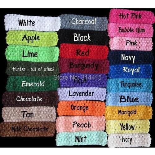 1.5" Crochet Headband, knitted headbands, 24colors in stock,100pcs/lot, free shipping