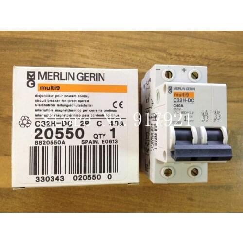 [ZOB] original C32H-DC C40 2P40A DC circuit breaker 20550 --5pcs/lot