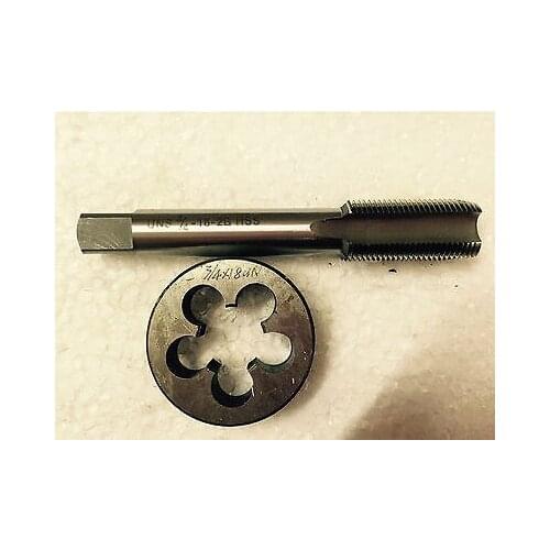 Lots 1pc HSS Machine 3/4-18 UNS Plug Tap and 1pc 3/4-18 UNS Die Threading Tool