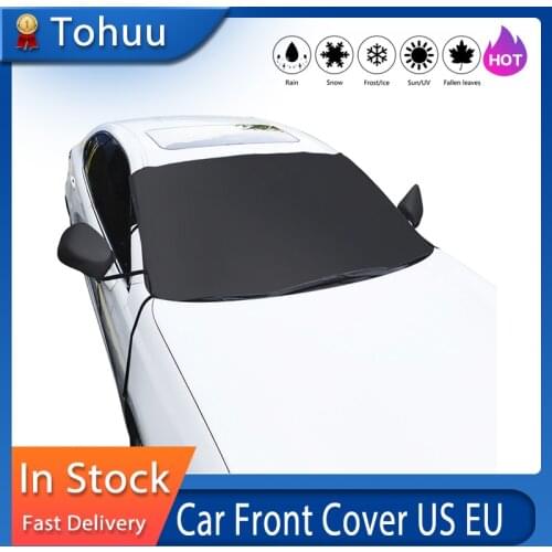1PC Winter Snow Shield Car Windshield Snow Cover Waterproof Ice Frost Sunshade Protector Window Cover with Mirror Covers