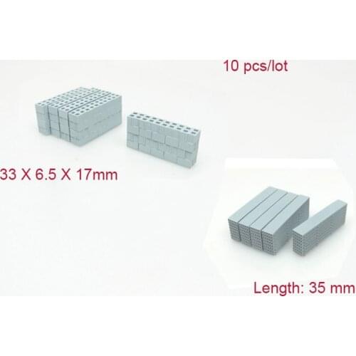 10 PCS DIY 1:87 Simulated Concrete Hollow Brick/Precast Board Sand Table Scene Station Model Train Ho Scale