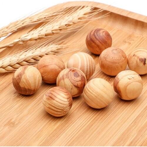 10Pc Natural Cedar Wood Balls Moth Repellent Closets Pest Control And Mothproof Camphor Ball Environmental Protection And Safety