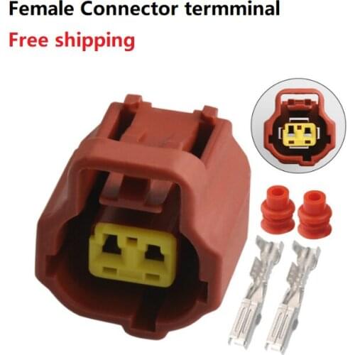 500 sets 2 pin automotive waterproof wire connector plug electric cable connectors DJ70217YC-1.8-21