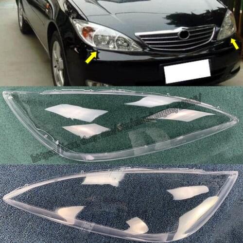 For Toyota Camry 2002-04 2pcs Car Headlight Lens Headlamp Cover Left Right Pair Car modification accessories