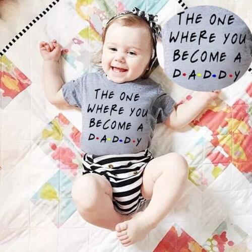 2020 Fashion Baby Boys Girls Casual Rompers Summer Short Sleeve Letter Print Thin Section Newborn Baby Clothes Gray Onesie