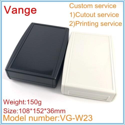 5pcs/lot electronic project box IP54 ABS plastic wall-mounted housing shell diy mould made injection 108*152*36mm