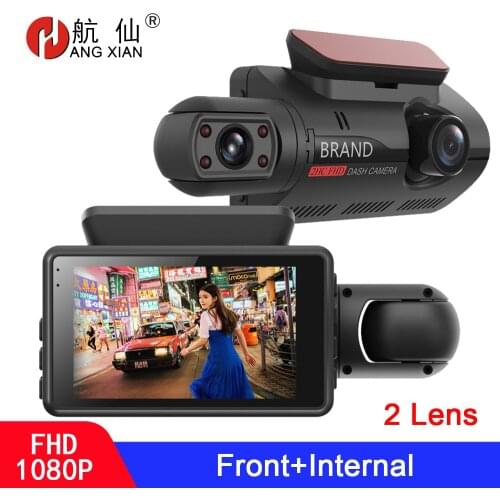 Dual Lens Car DVR Dash Cam Video Recorder G-Sensor 1080P 1296P Front and Inside car Cameras DVR Dash Camera Car Electronics