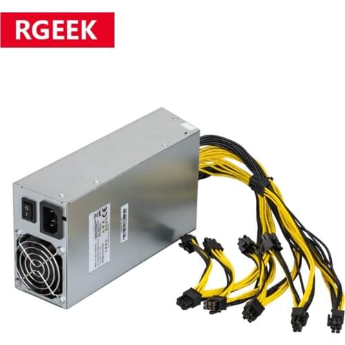 2000W 220V BTC Mining Bitcoin machine Power Supply RSPower PSU High Efficiency for Ethereum ETH Antminer S9 Ebang Avalon