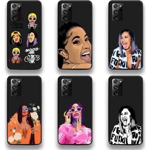 Cardi b Phone Case For Samsung Galaxy Note20 ultra 7 8 9 10 Plus lite M51 M21 M31 J8 2018 Prime