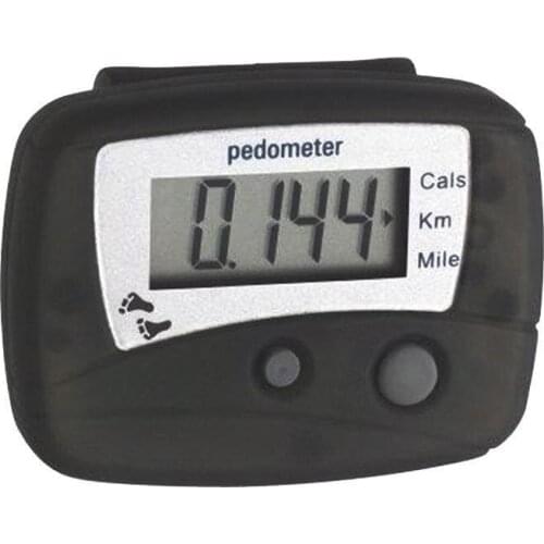 Black Portable Multi-functional Lcd Display Digital Distance Pedometer Sports Outdoor Steps Calorie Counter Equipment Walki N3S1