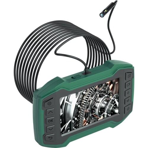 Endoscope with Dual Lens 4.5-Inch IPS Display 200W Pixel 1080P Electronic Camera Video Picture Taking 6 LED lights 10M