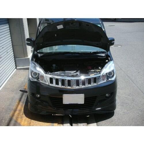 For 2011-2015 Mitsubishi DELICA D:2 MB15S Front Bonnet Hood Modify Gas Struts Carbon Fiber Spring Damper Lift Support Absorber
