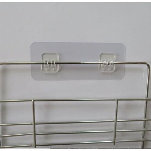 Self Adhesive Hook Powerful Transparent Traceless Self Adhesive Hook Door Wall Hanger Hook Kitchen And Bathroom Frame Cup Sucker