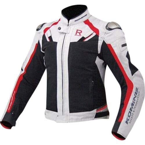 Komine jk063 Motorcycle Riding Jacket Titanium Alloy Summer Mesh Breathable Motorcycle Racing Mens and Womens Knight fall Proo