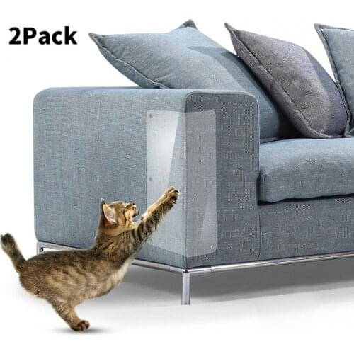 2Pcs Cat Scratch Furniture Protection Set Sofa Anti Scratch PVC Cat Scratching Post Protect Pads Paw Clawing Care Pet Supplies