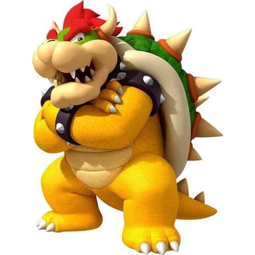 BOWSER Super Mario Broscar Stickers and Decals Cover Scratches Waterproof Funny Car Stickers Suitable for All Types of Vehicles