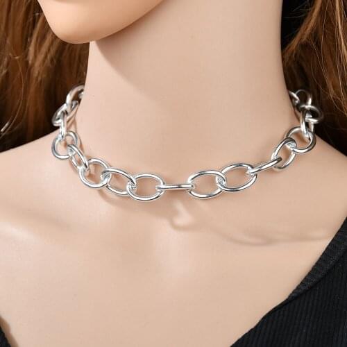 Punk Choker Necklace Lover Chain Necklace Hip-hop Rock Man Women Girl Wedding Jewelry Gift