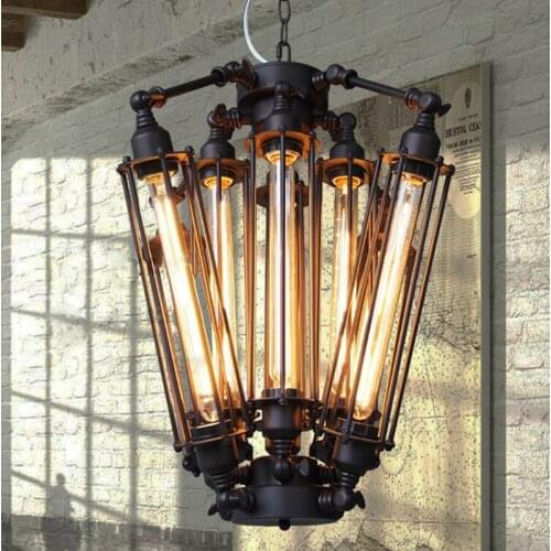 Industrial Design Alcatraz Island Dining Room Pendant Light Creative Punk Style Retro Restaurant Coffee Shop Decoration Lights