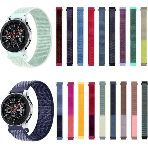 20mm/22mm Nylon band For Amazfit GTS/2/2e/GTS2 Mini/GTR 42mm/47mm/GTR2/2e/stratos 2/3 Sport Loop belt Bracelet Amazfit bip strap