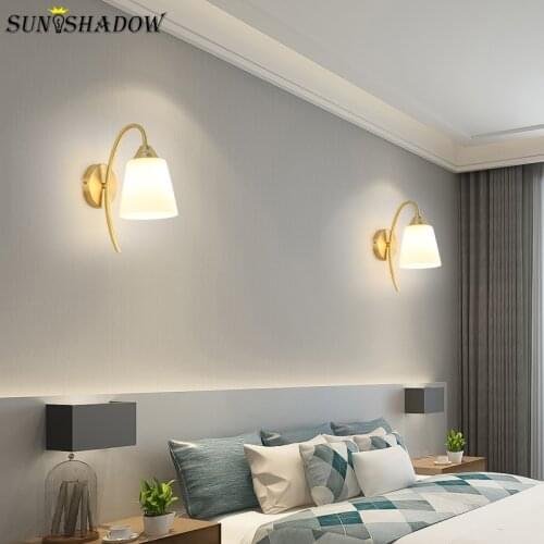 Modern All Copper Led Wall Light Home Wall Lamp For Living Room Bedroom Bedside Dining Room Light Indoor Decoration Luminaires