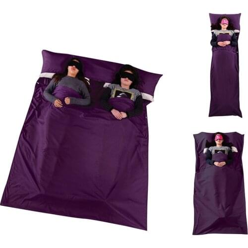 ITSTYLE Separator Sleeping Bag Liner Single Double Ultra-Light Portable Camping Travel Hotel Envelope Bags