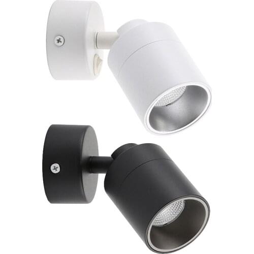 7W LED COB Reading Lamp Fixture Wall Sconce Light On/Off Switch/N Bedroom Decor