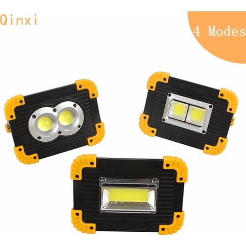 Work Lamp LED Emergency Portable Spotlight Waterproof 4 Modes Work Light for Outdoor Camping Lantern Flashlight Rechargeable