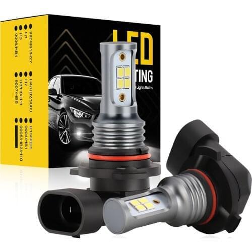 2PCS 60W 6500K Car Headlights LED Bulbs H7 H11 9005 9006 V1 Fog Lamp 10000LM Waterproof 12V To 24V Car Light