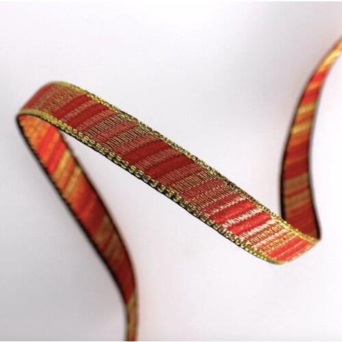Embroidery ethnic jacquard webbing tape lace ribbon trim 1cm collar tribal boho gypsy DIY garment accessory gift decoration miao