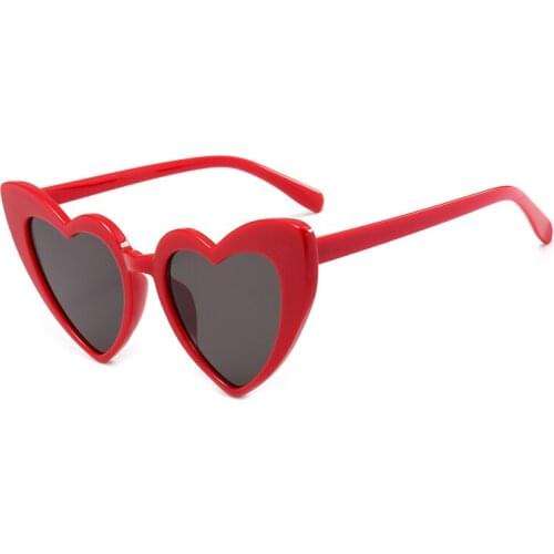 High quality sun glasses women 2021 trending products heart sun glasses pink white transparent festival glasses oculos feminino