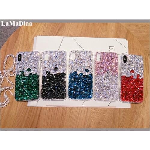 High Quality DIY Luxury Bling Crystal Rhinestone Back Phone Case For Samsung S20 Ultra S10 S9 S8 Plus Note20 Ultra Note 10 Plus