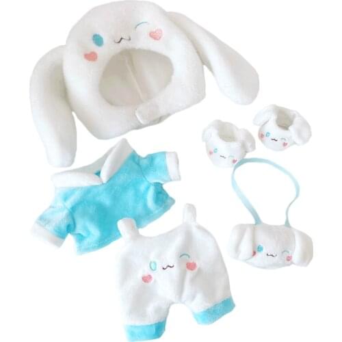 1set 20cm EXO Doll Clothes Plush Dolls Clothes Lovely blink dog hat Toy Dolls Accessories for Korea Kpop EXO idol Dolls